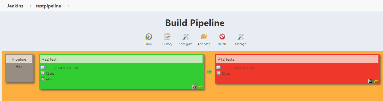 build pipeline view